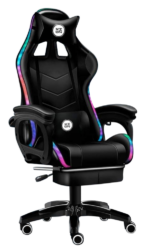 Silla Gamer Xion Modelo Raven RGB-Negro - Imagen 2