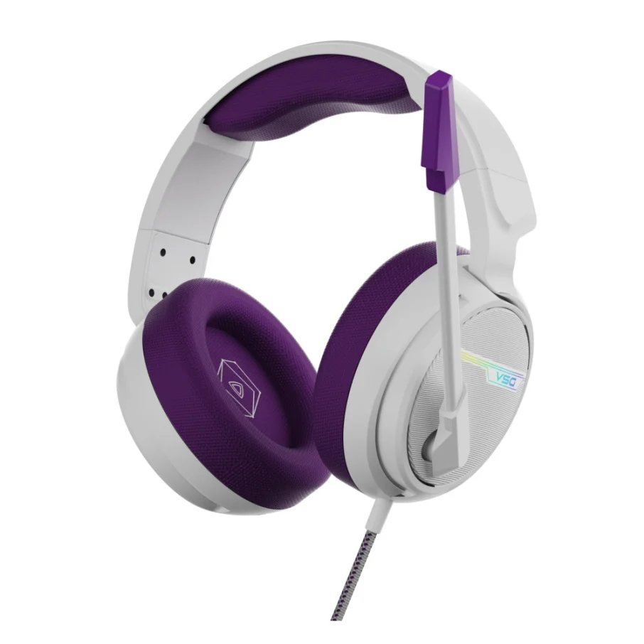 nnyb9t09ue9djm1w17pg Audifono VSG Pentagon Stereo Sound Purple - Imagen 1