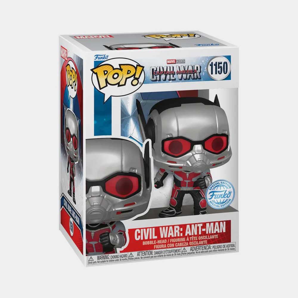 889698700962-Funko-02 Funko Pop! Marvel Ant Man Civil War - Imagen 1