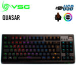 Teclado Quasar Black Red Edition RGB