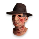 A Nightmare on Elm Street - Freddy Krueger con Sombrero Fedora Máscara Deluxe - Imagen 3